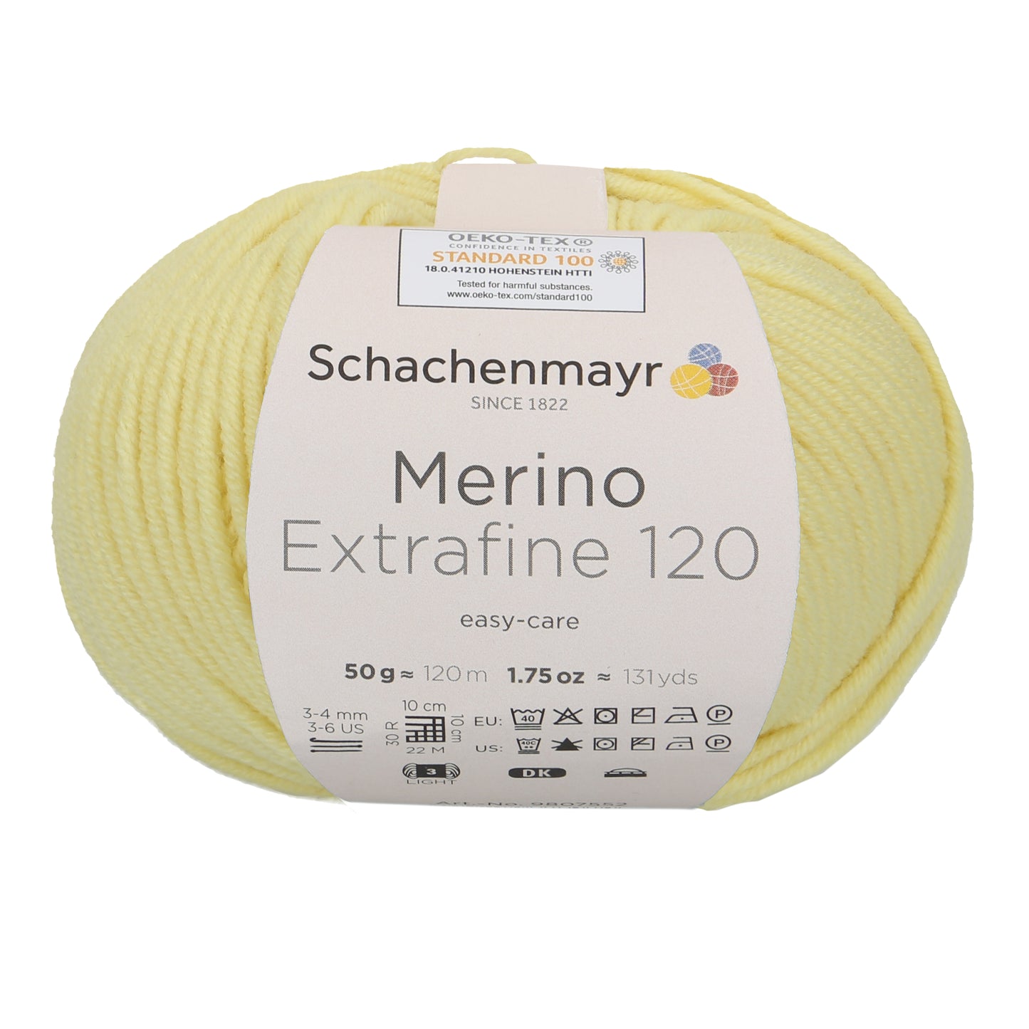 Ganzjahresgarn Merino 120 in der Farbe Lemon