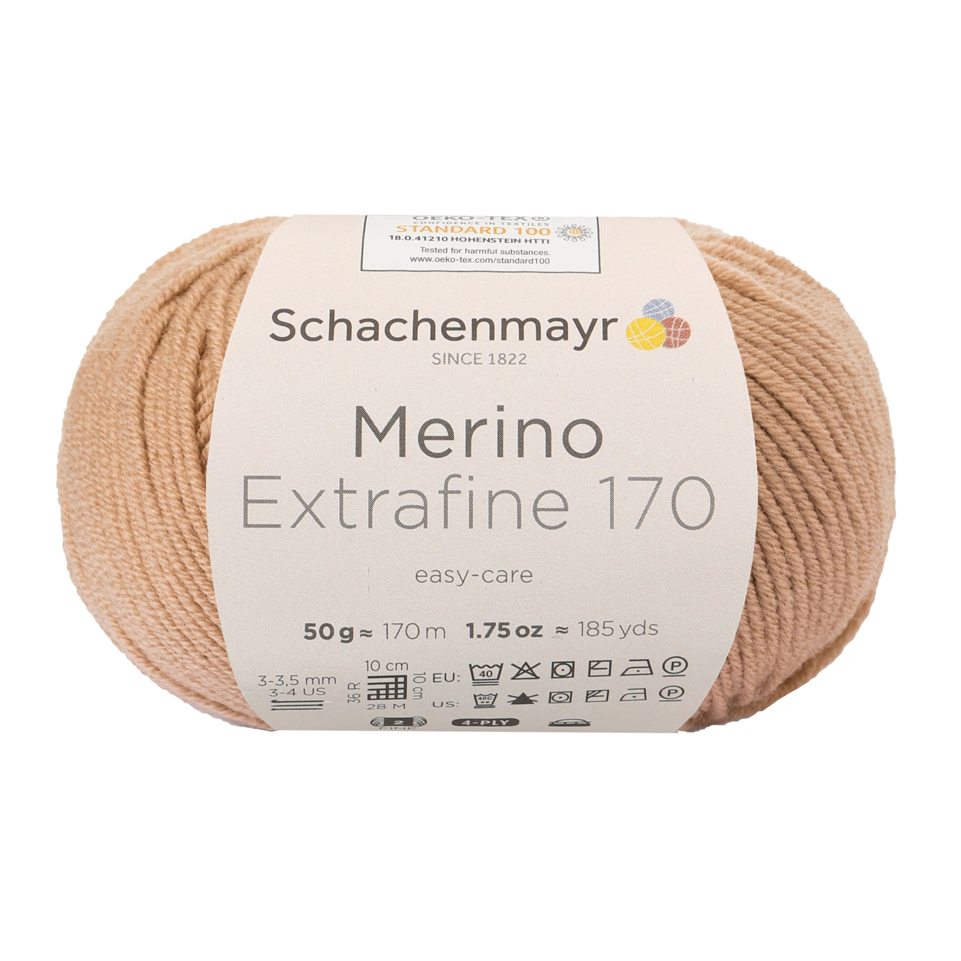 Ganzjahresgarn Merino 170 in der Farbe kamel