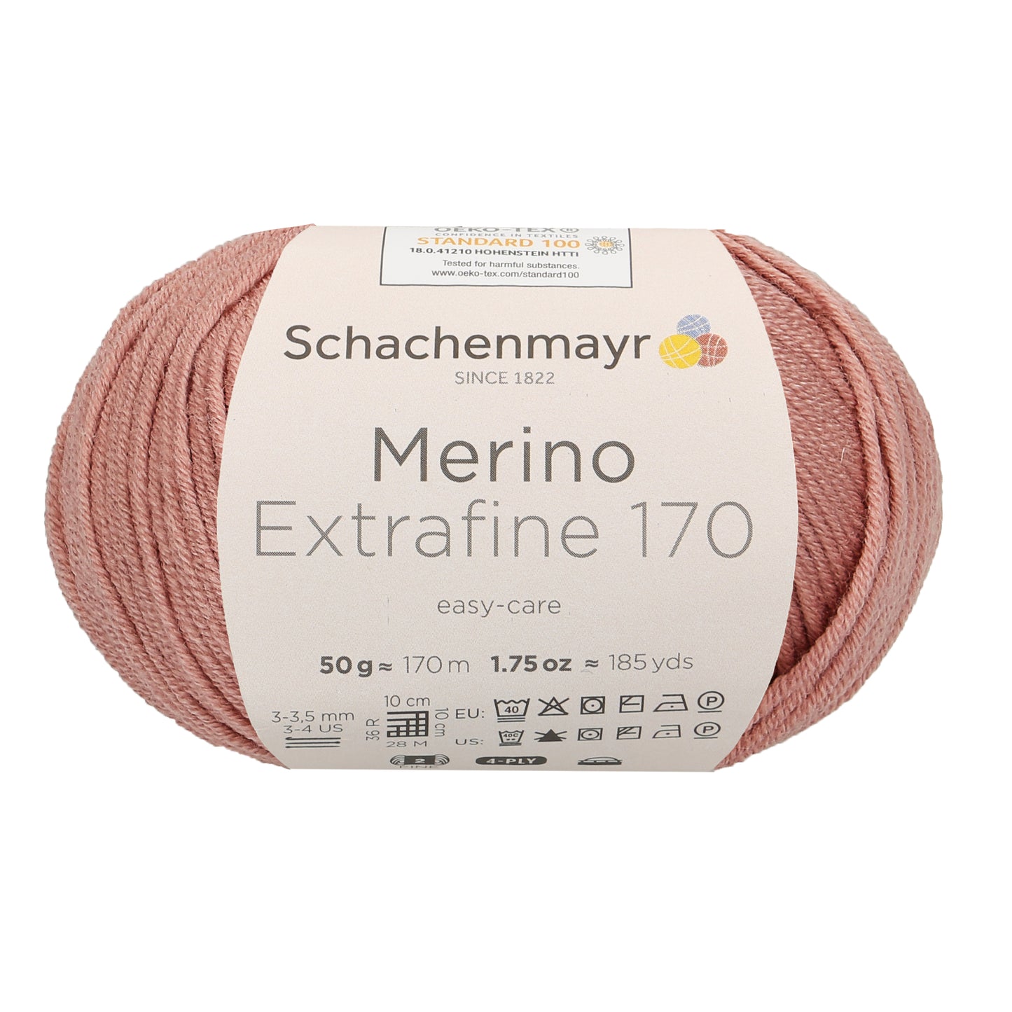 Ganzjahresgarn Merino 170 in der Farbe rose pink