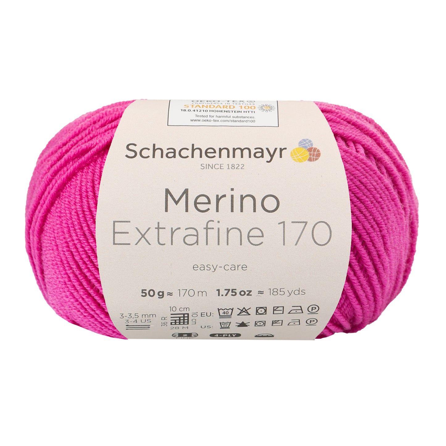 Ganzjahresgarn Merino 170 in der Farbe pink