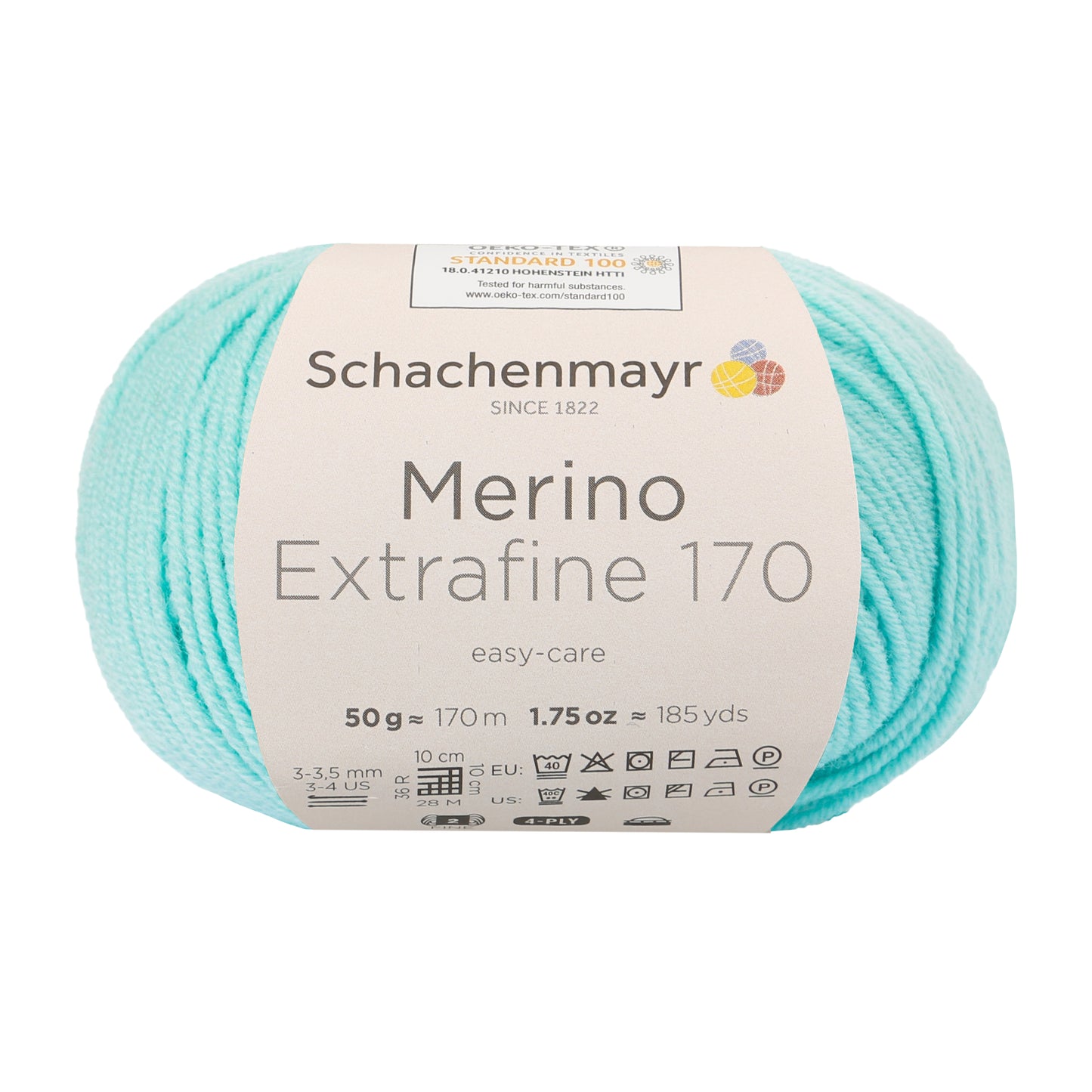 Ganzjahresgarn Merino 170 in der Farbe mint