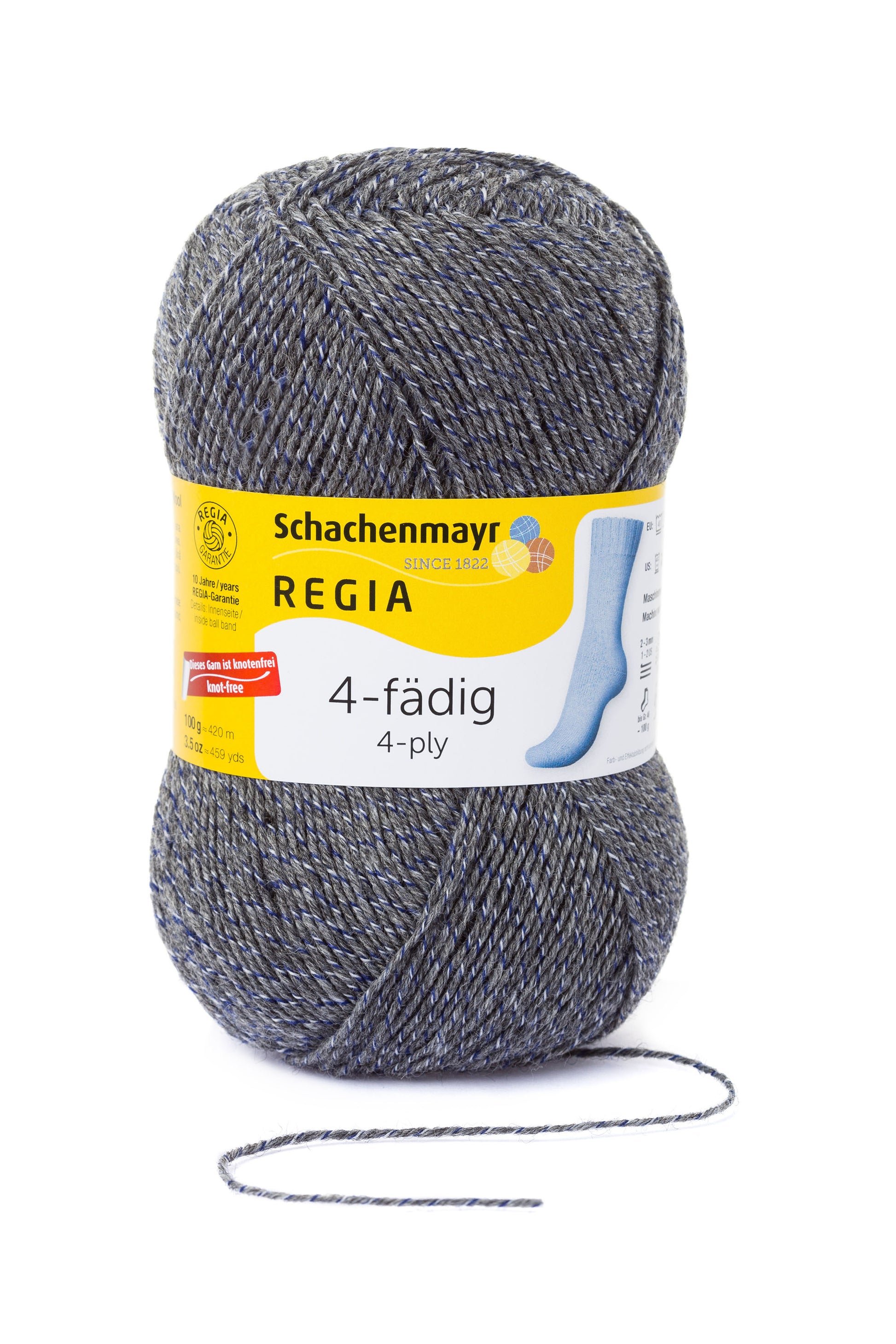 Sockengarn "Regia" in der Farbe Grau-mouliné