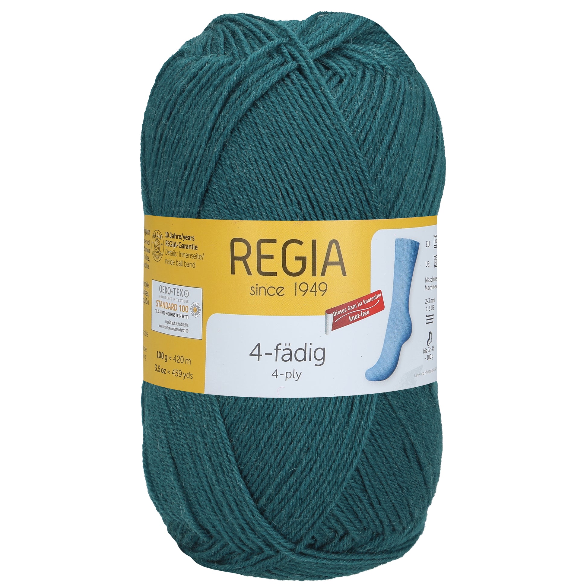 Sockengarn "Regia" in der Farbe Petrol