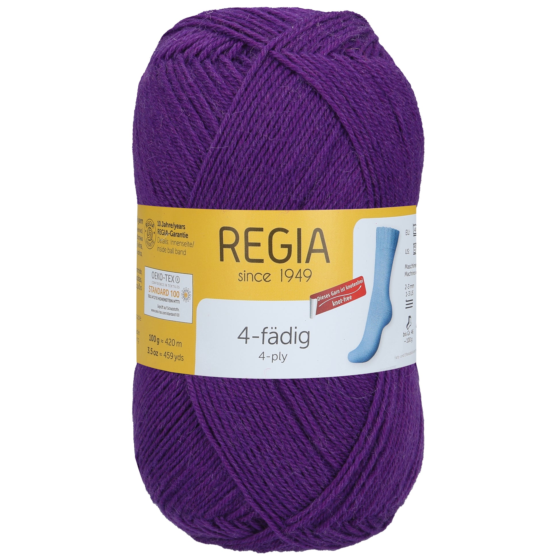 Sockengarn "Regia" in der Farbe Violett