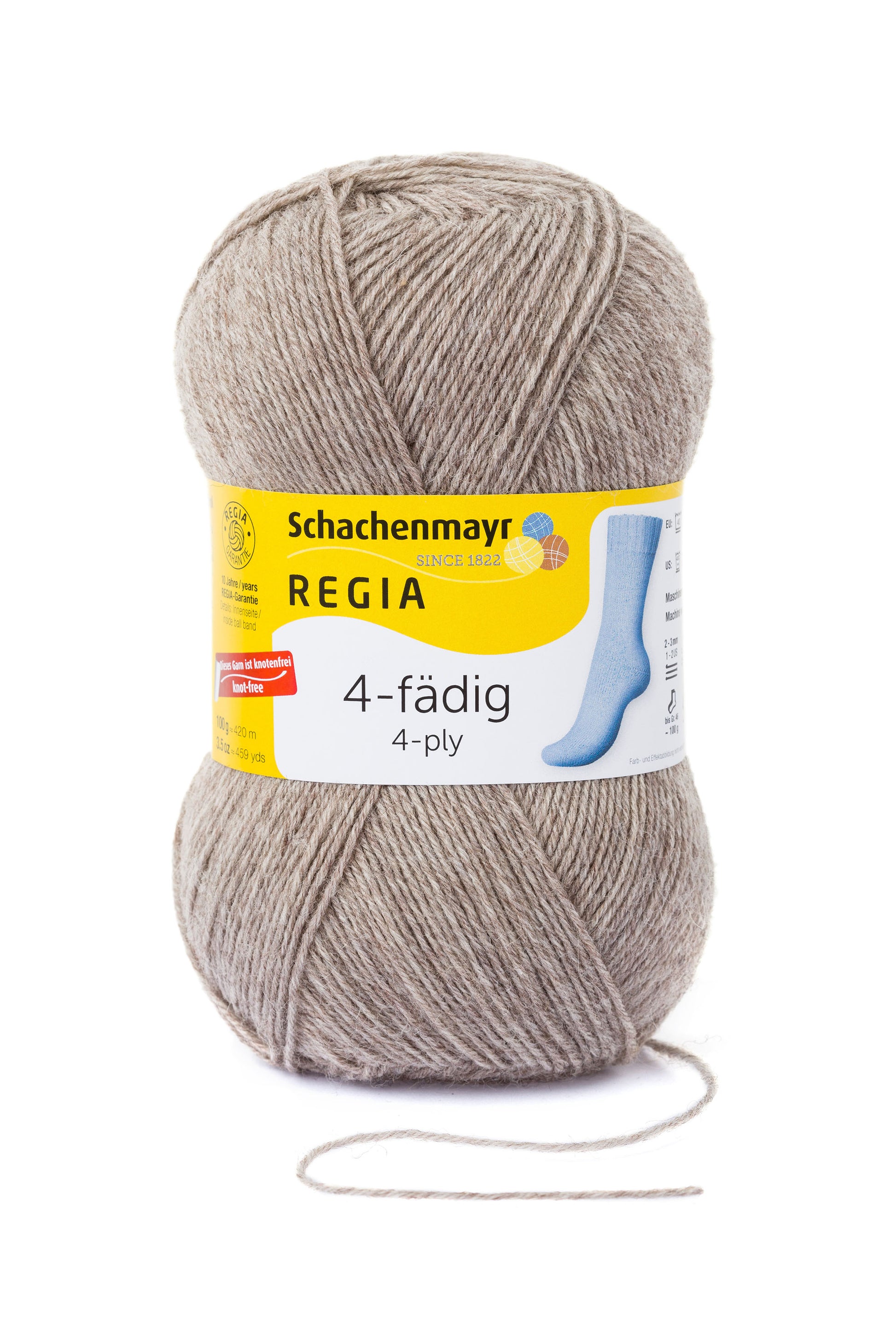 Sockengarn "Regia" in der Farbe Holz-meliert