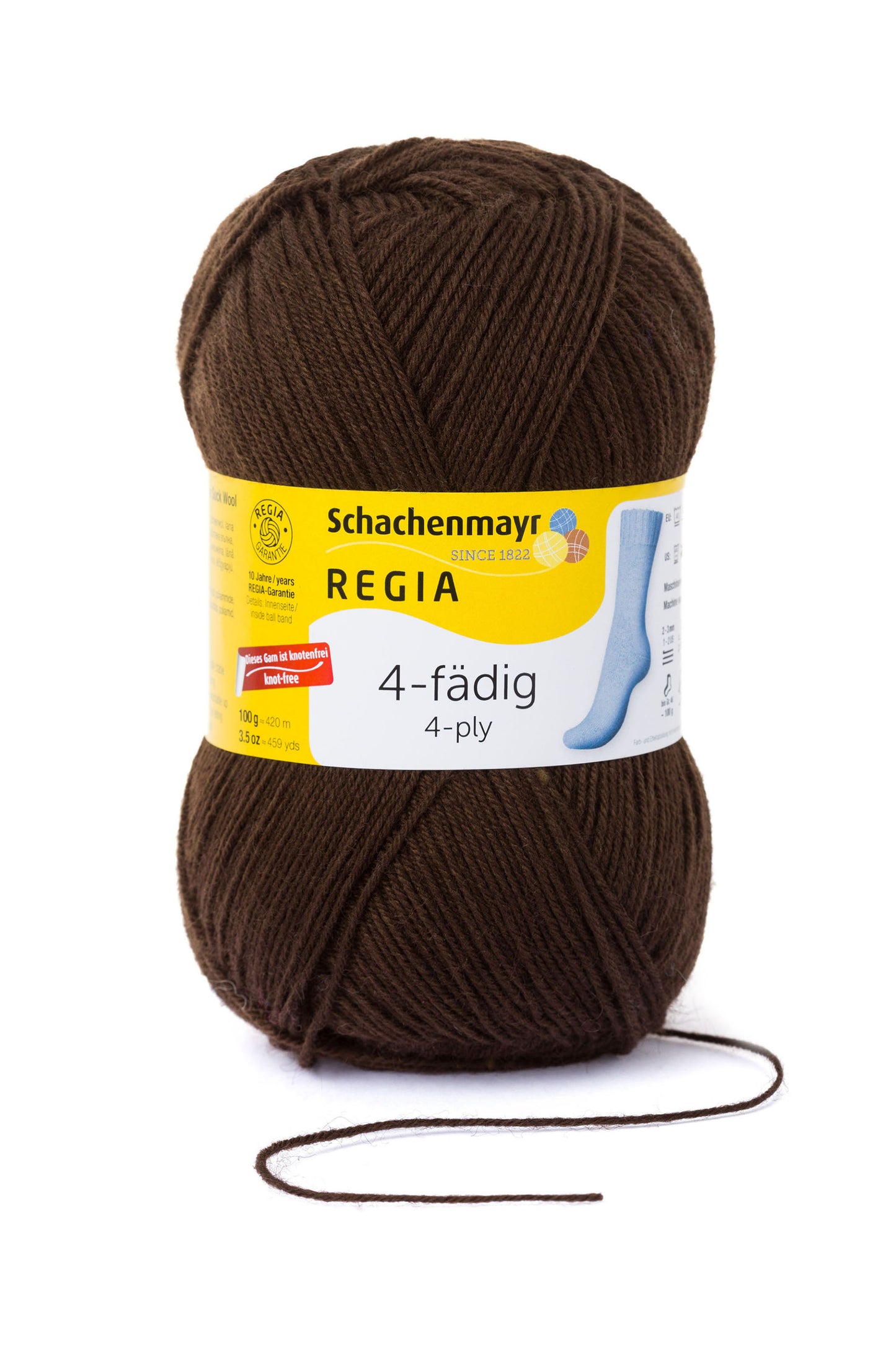 Sockengarn "Regia" in der Farbe Mocca