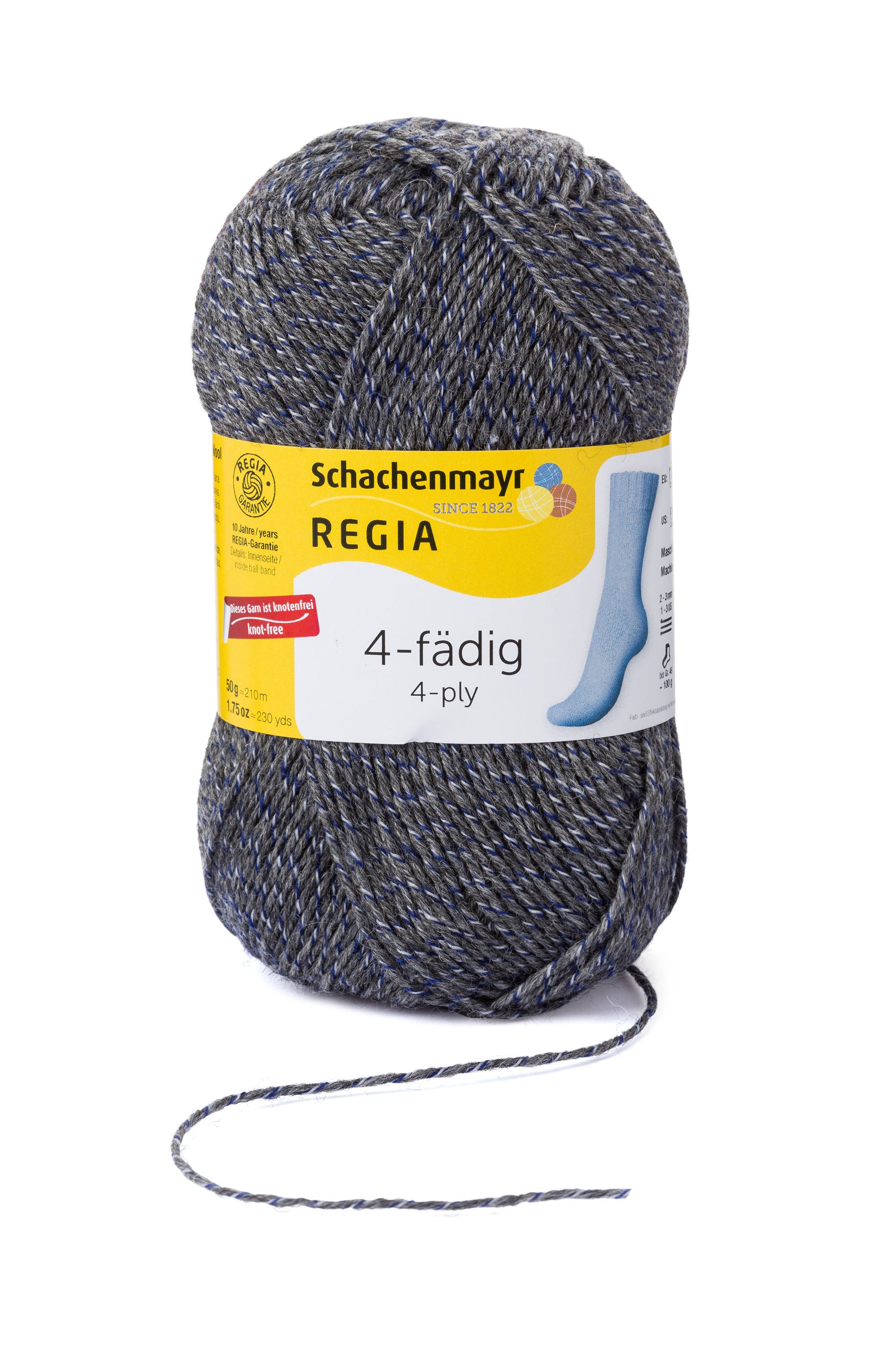 Sockengarn "Regia" in der Farbe Grau-mouline