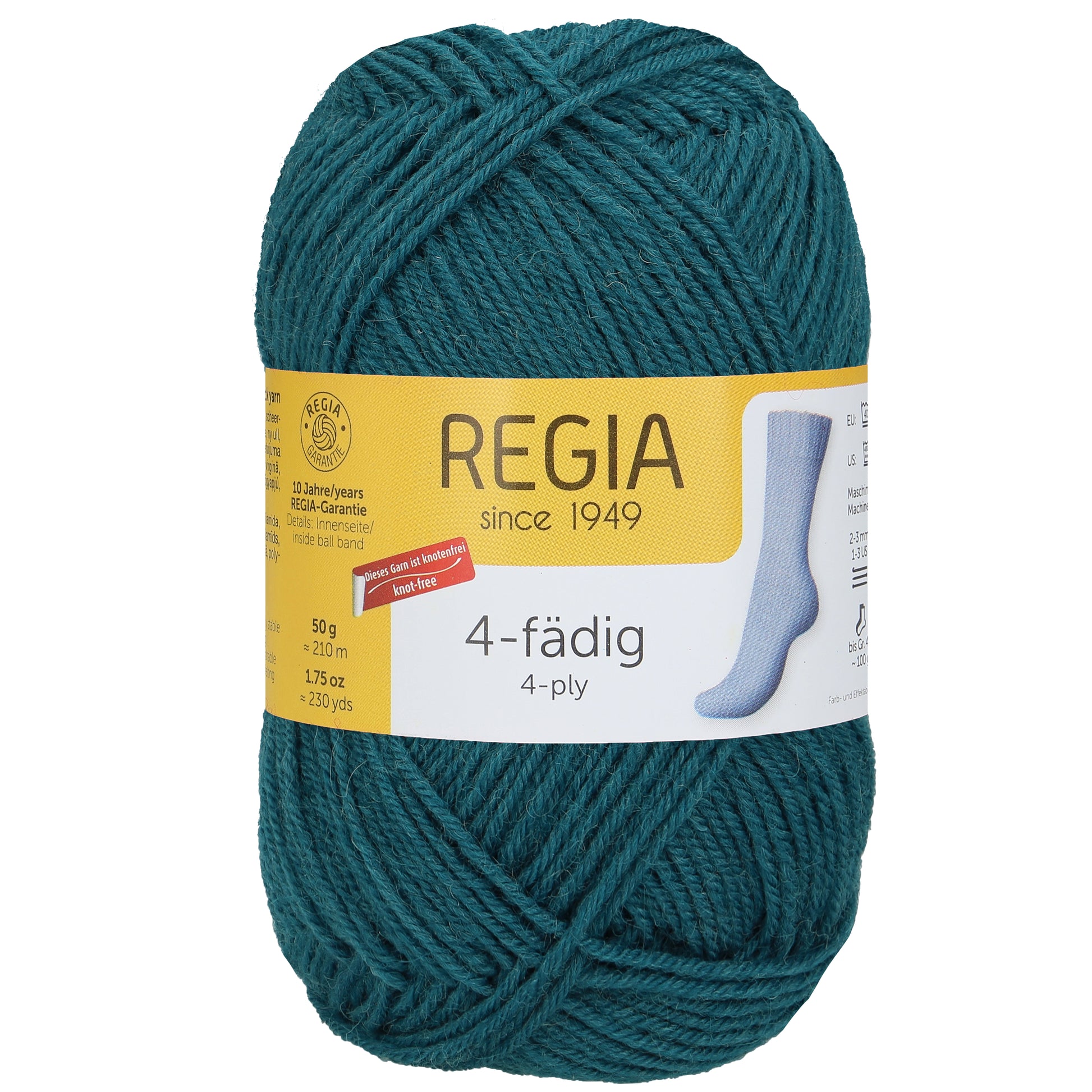 Sockengarn "Regia" in der Farbe Petrol