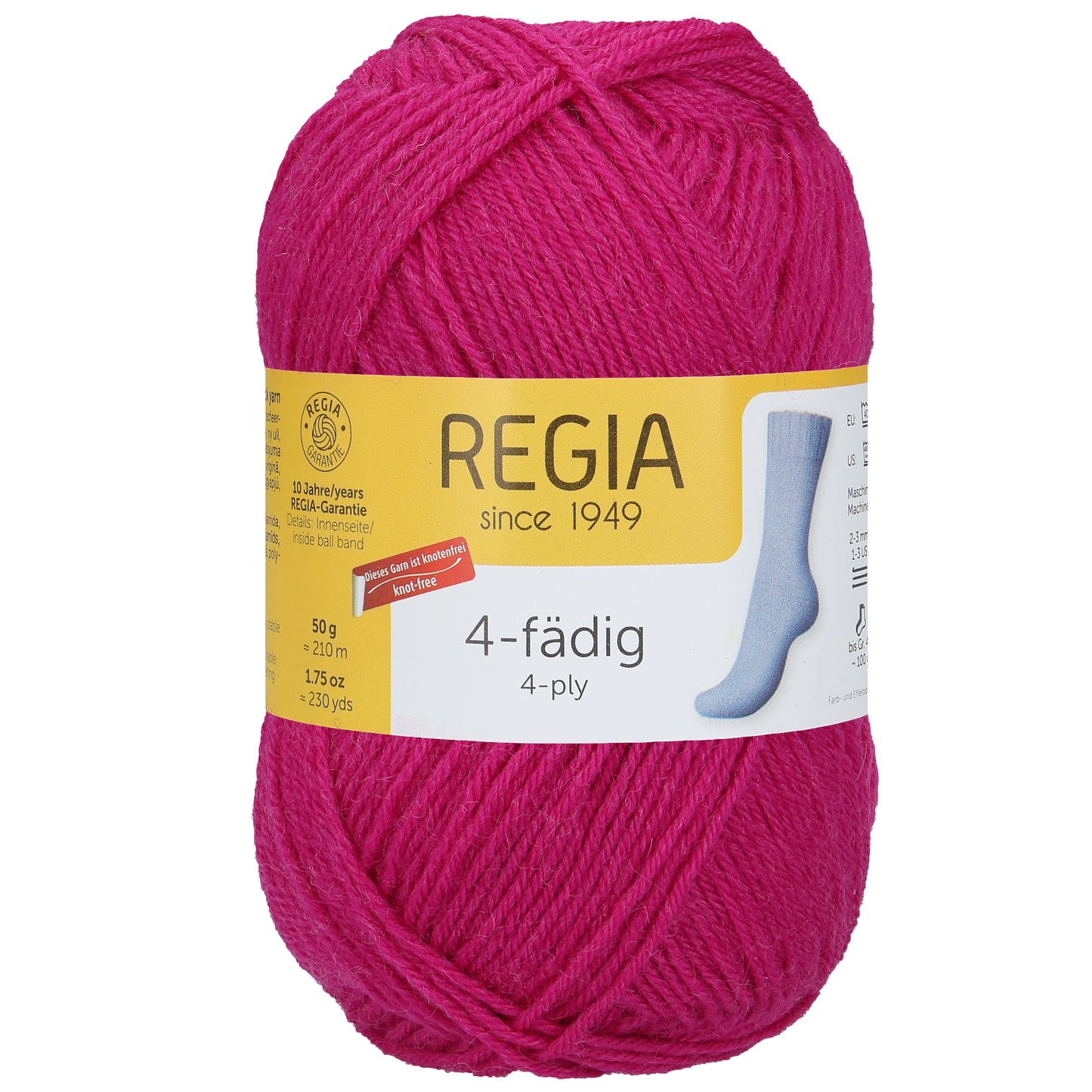 Sockengarn "Regia" in der Farbe Fuchsia