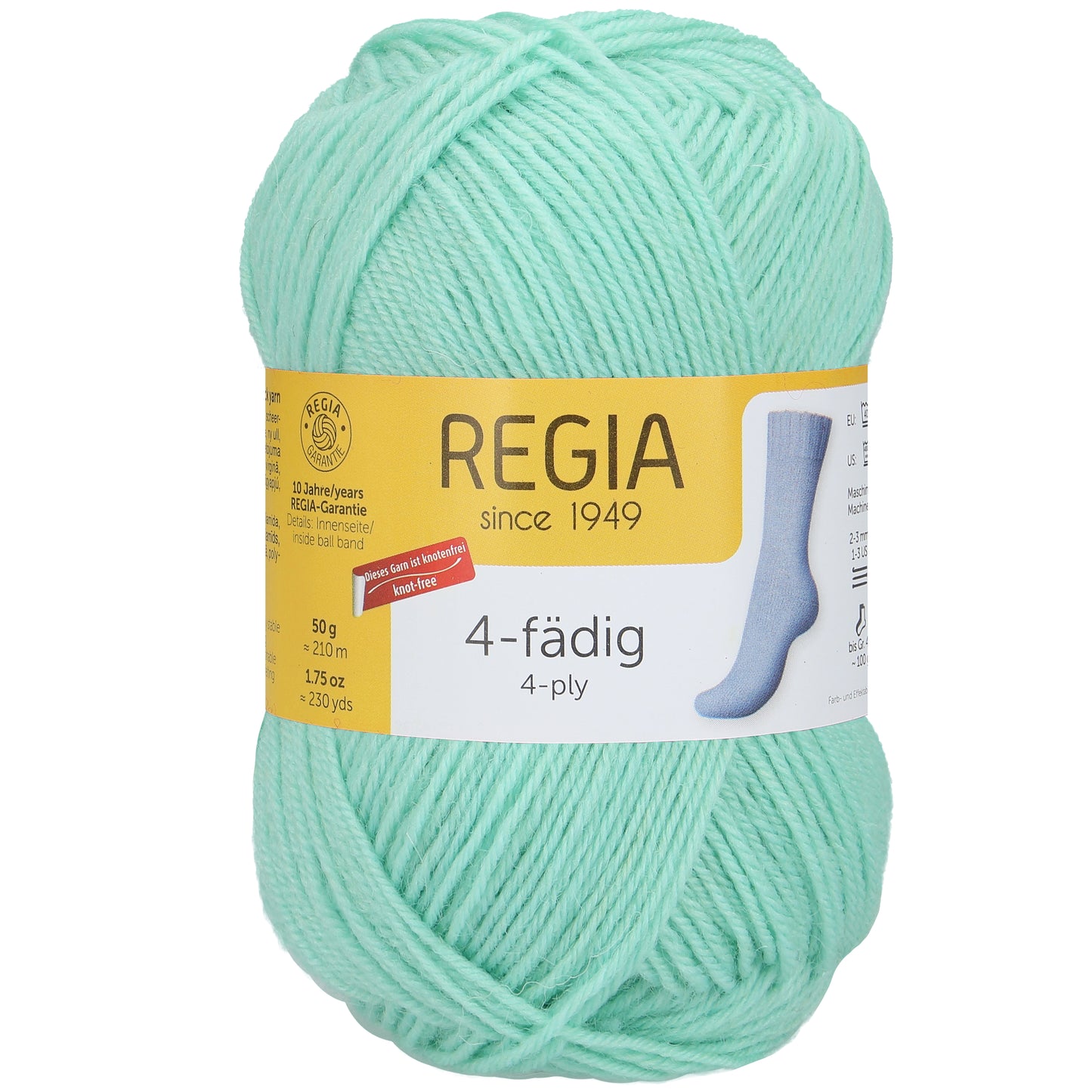 Sockengarn "Regia" in der Farbe Aqua