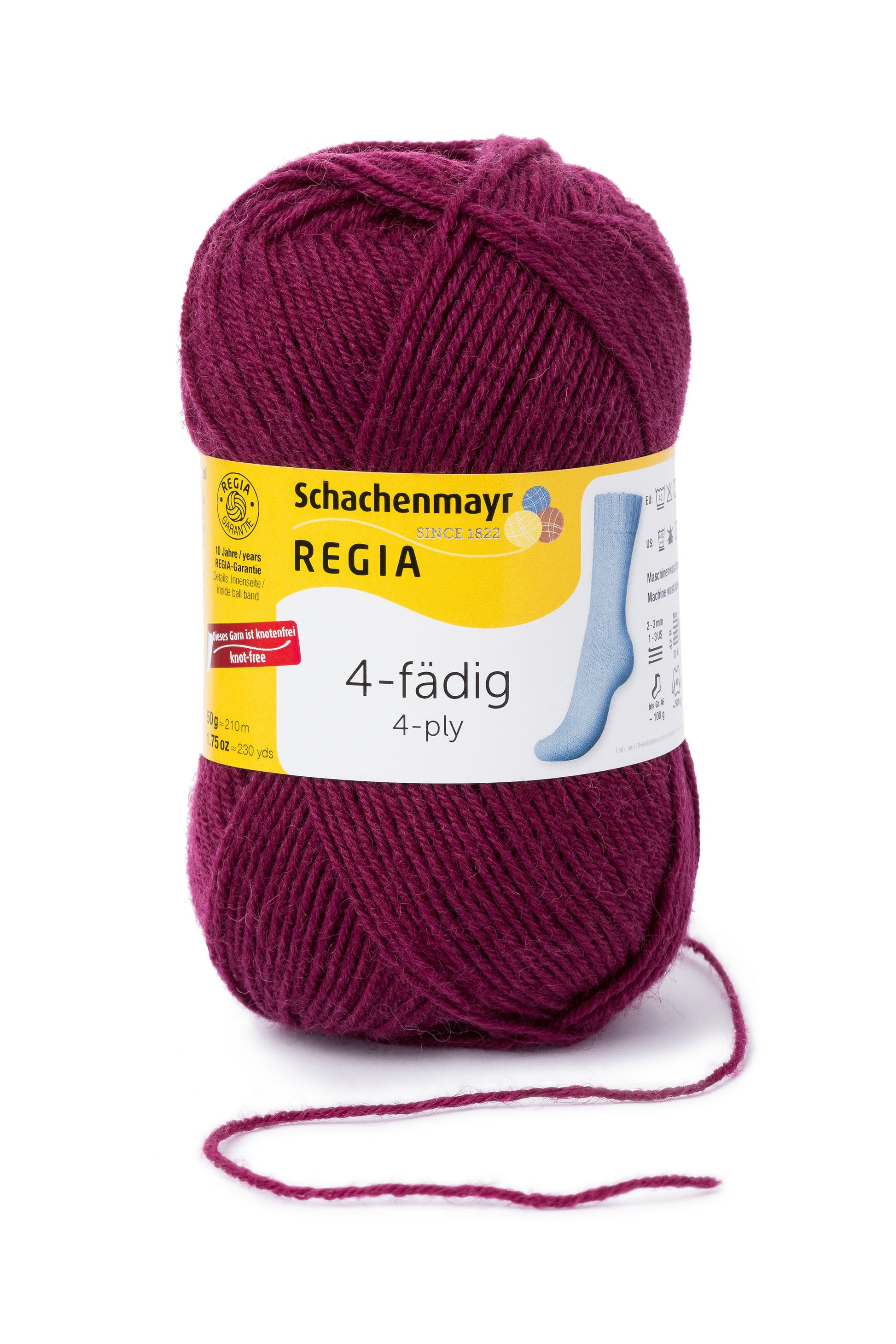 Sockengarn "Regia" in der Farbe Kardinal