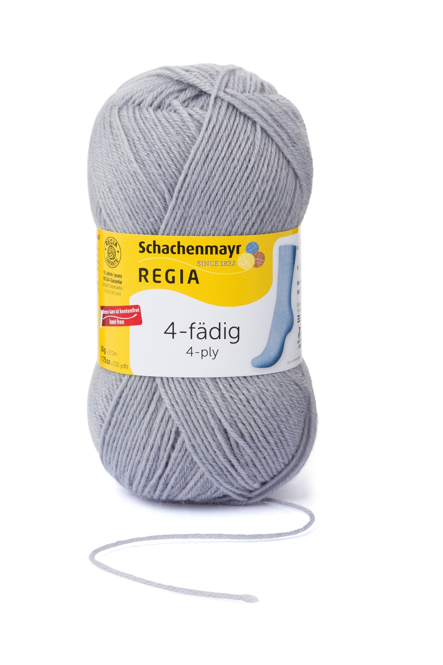 Sockengarn "Regia" in der Farbe Hellgrau