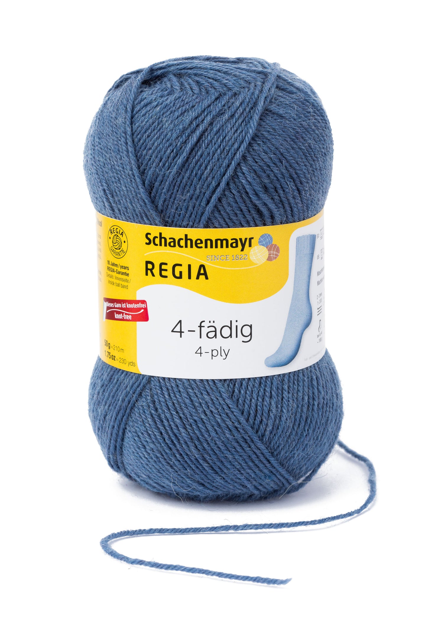 Sockengarn "Regia" in der Farbe Taubenblau