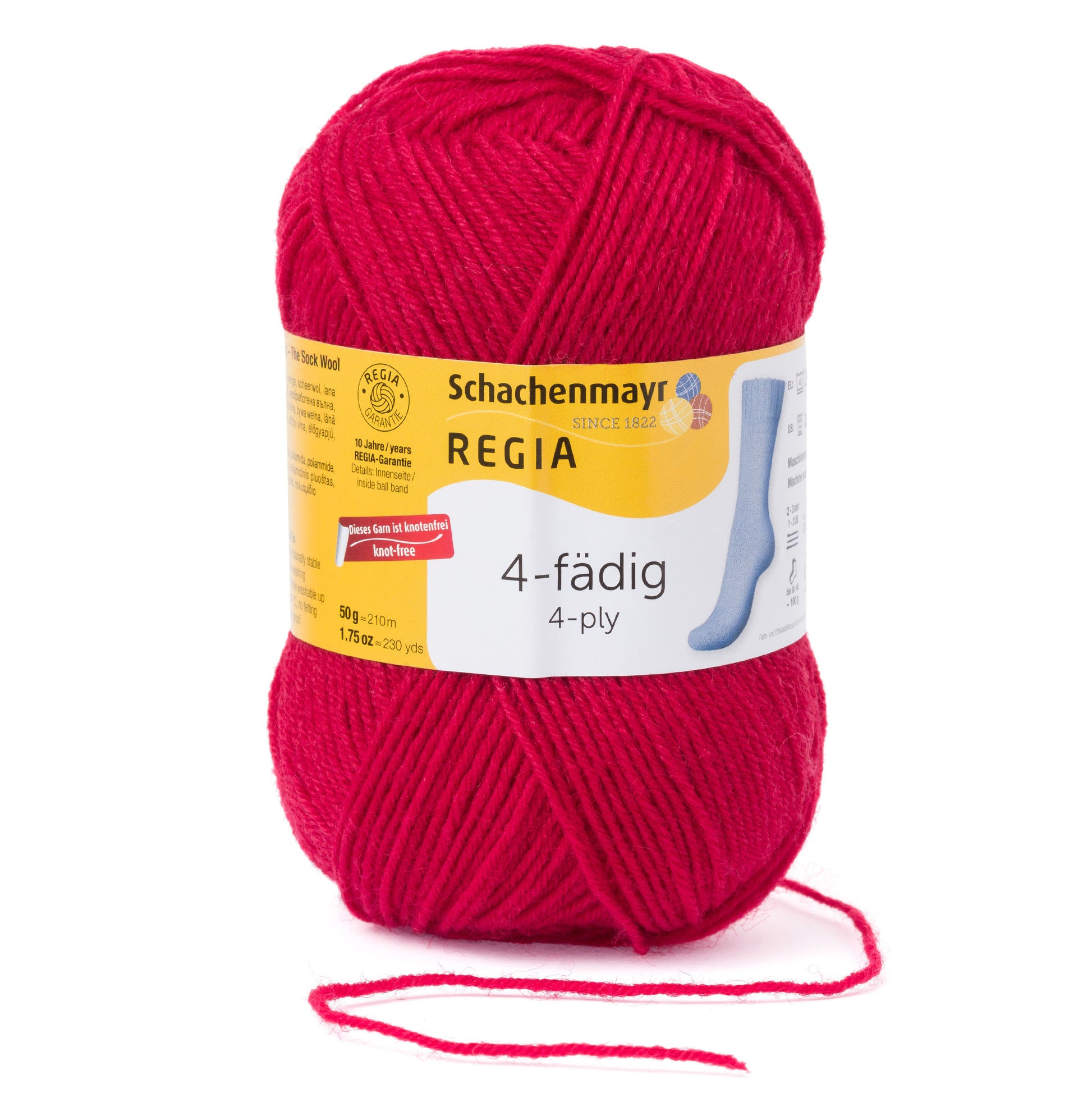 Sockengarn "Regia" in der Farbe Kirsche