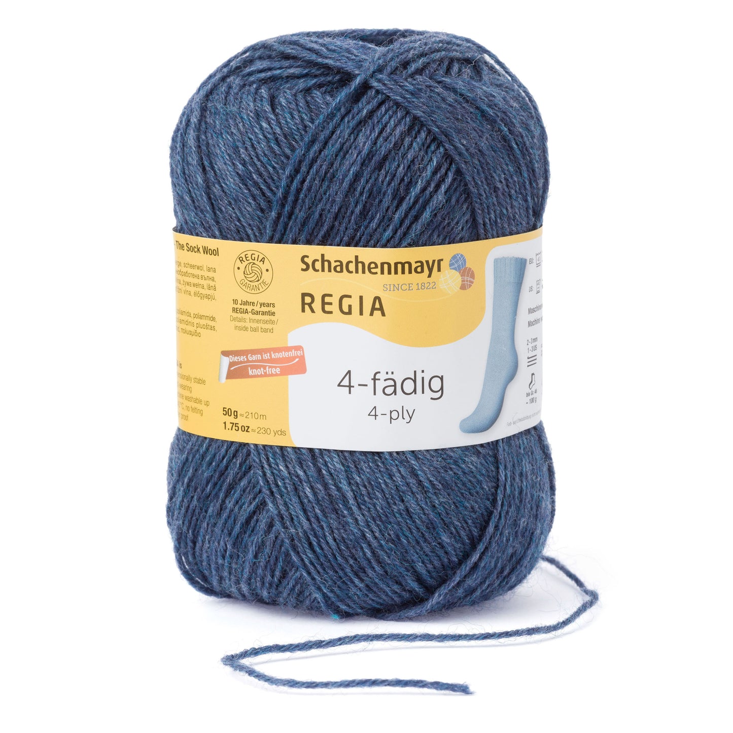 Sockengarn "Regia" in der Farbe Jeans-meliert