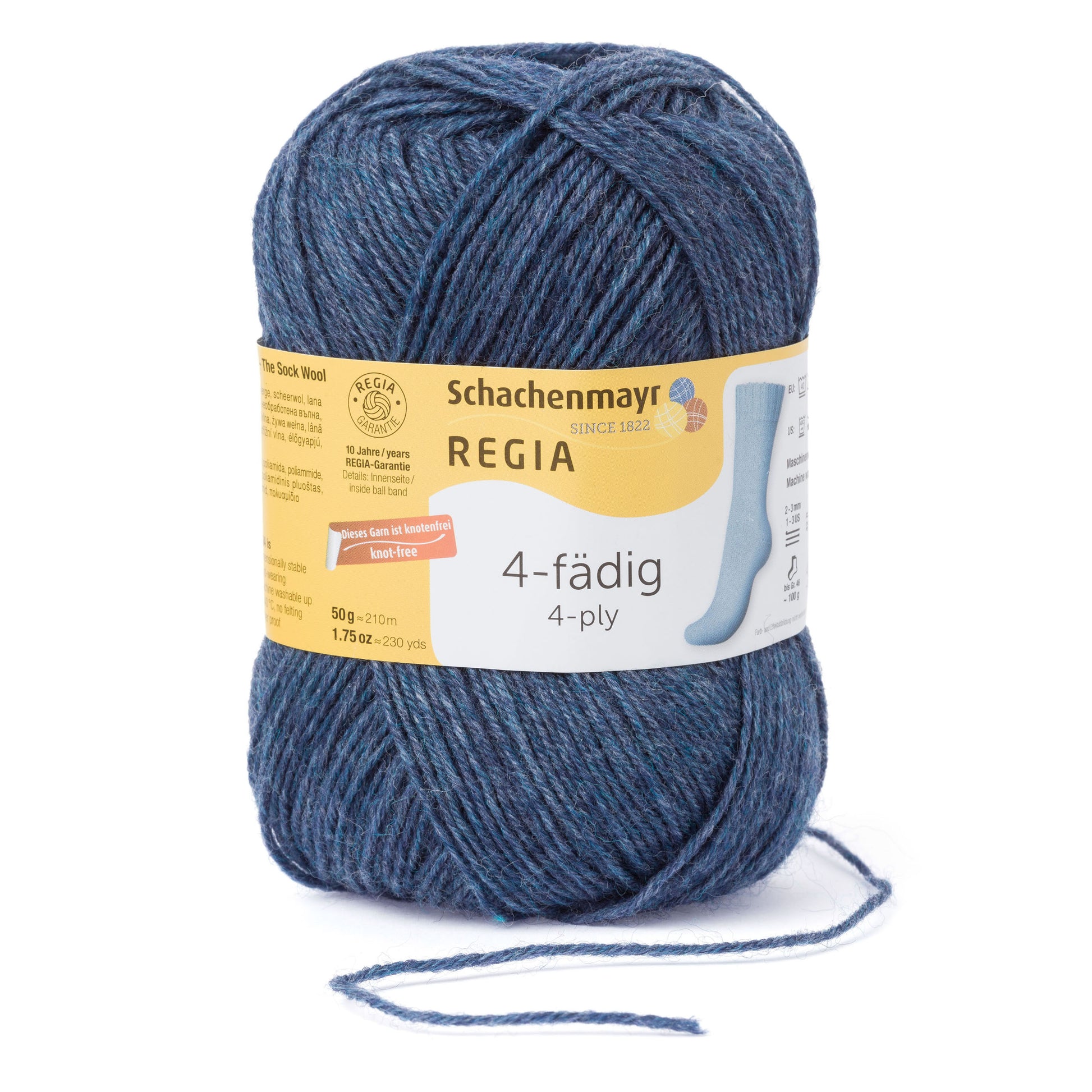 Sockengarn "Regia" in der Farbe Jeans-meliert