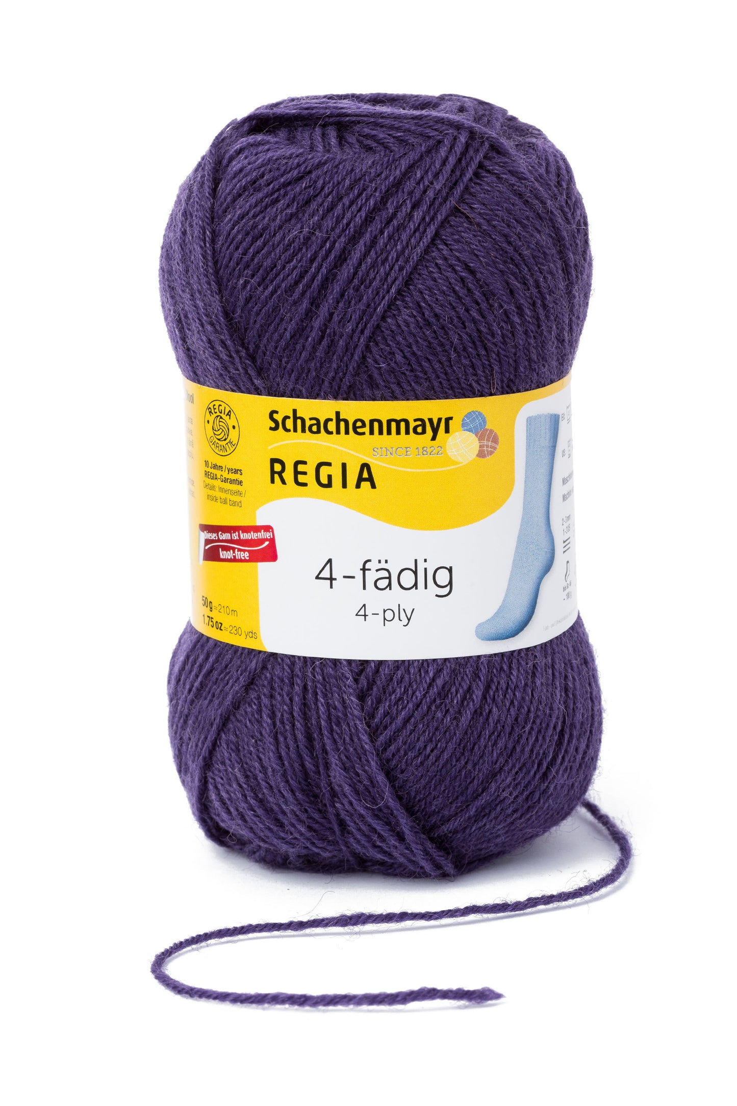 Sockengarn "Regia" in der Farbe Pflaume