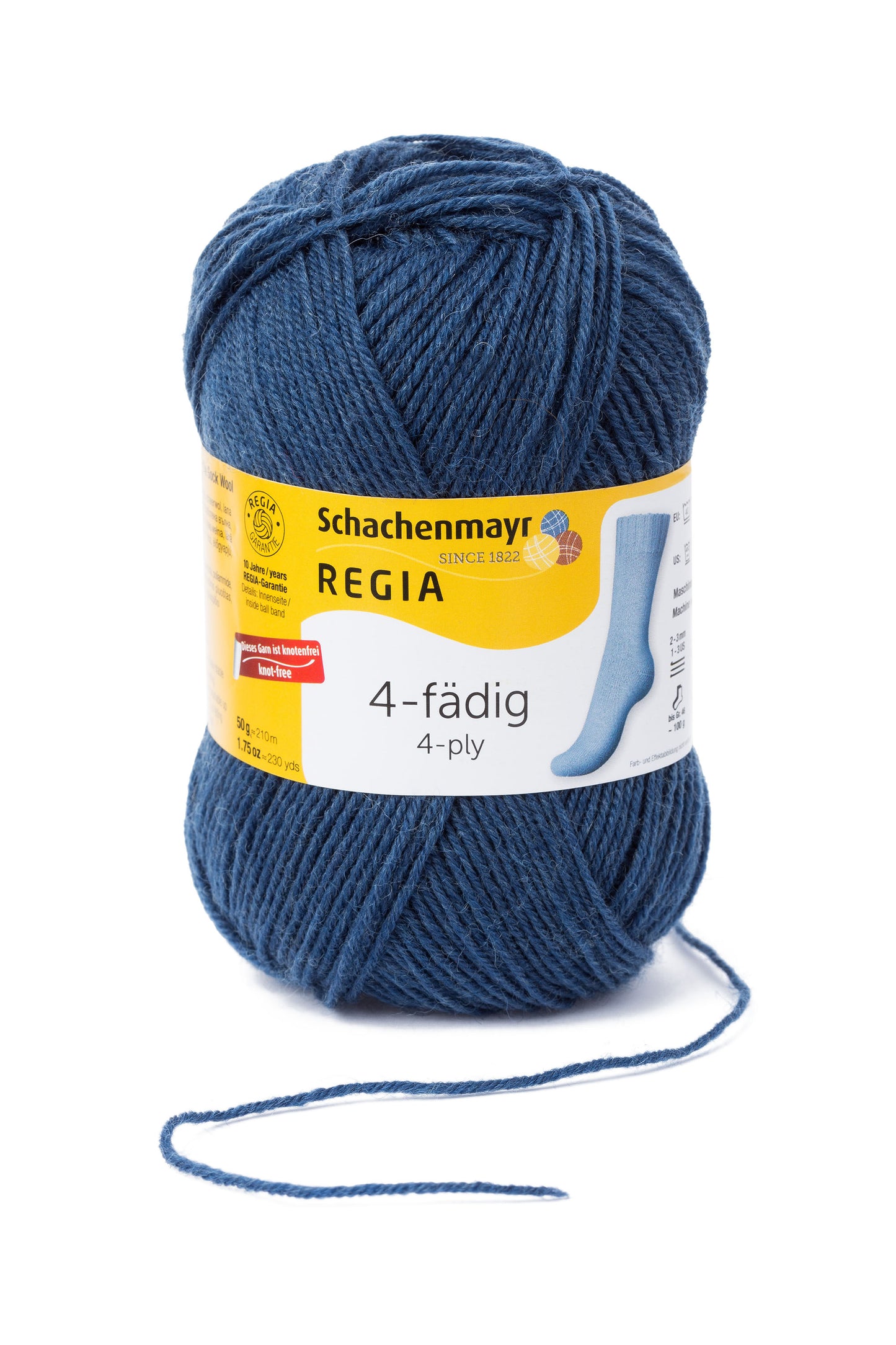 Sockengarn "Regia" in der Farbe Indigo