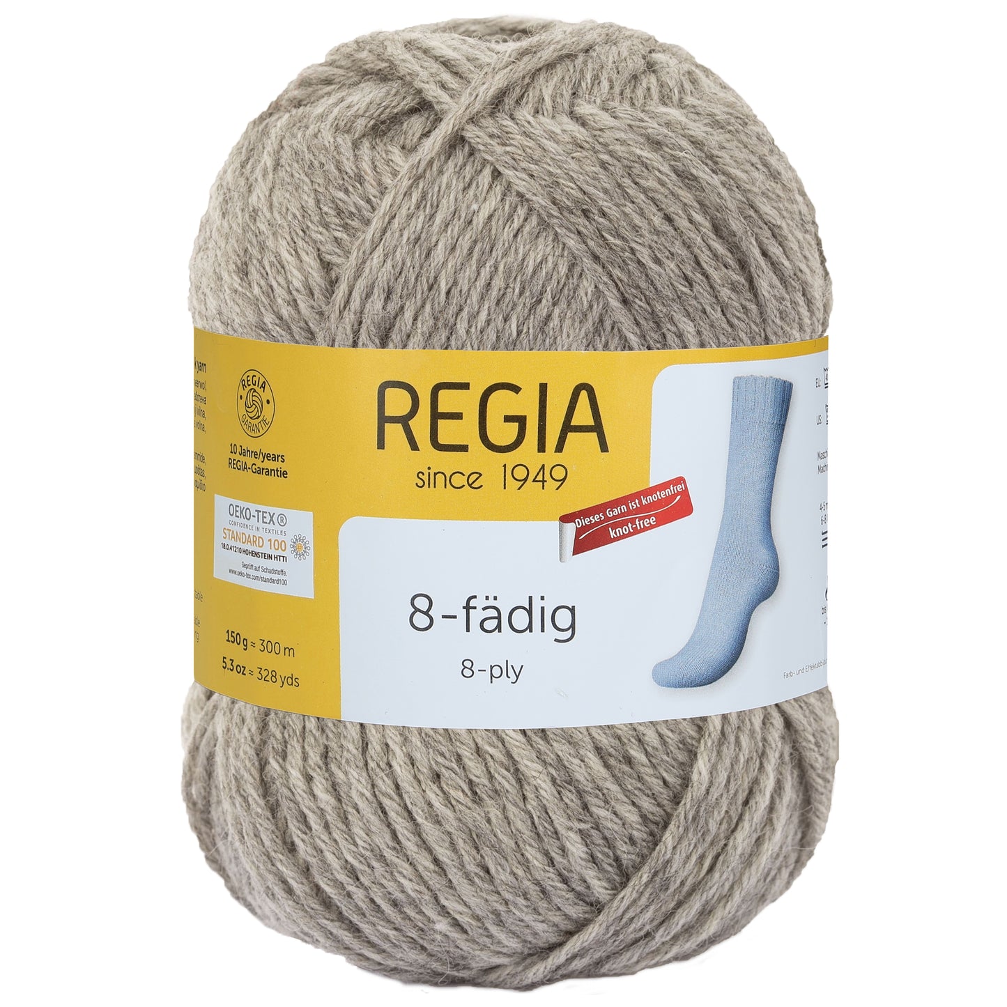 Sockengarn "Regia" in der Farbe Flanell-meliert