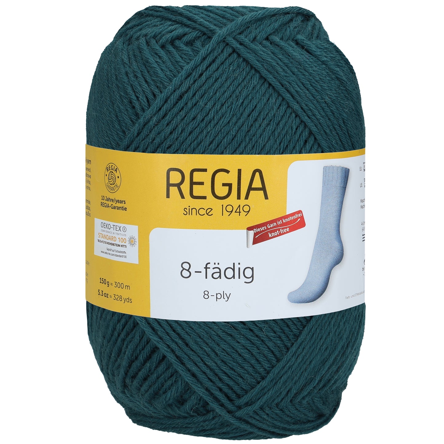 Sockengarn "Regia" in der Farbe Petrol