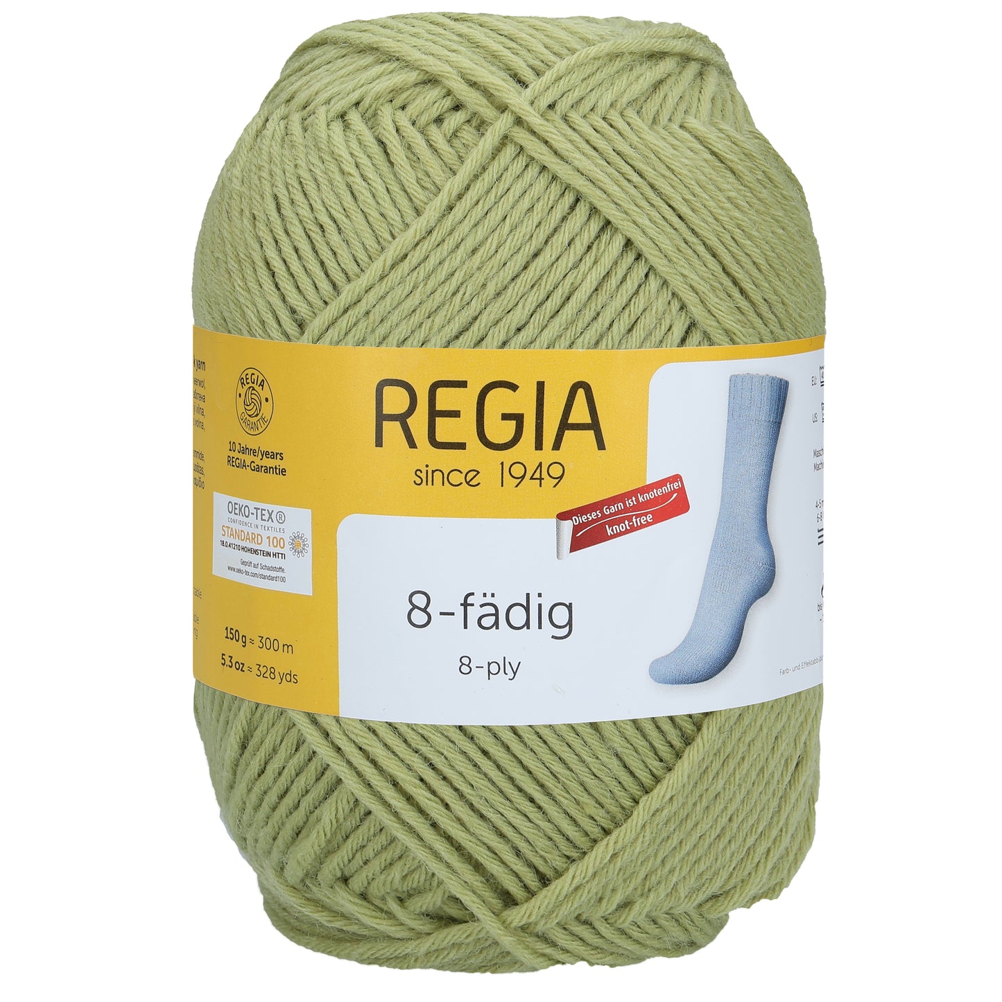 Sockengarn "Regia" in der Farbe Pistazie