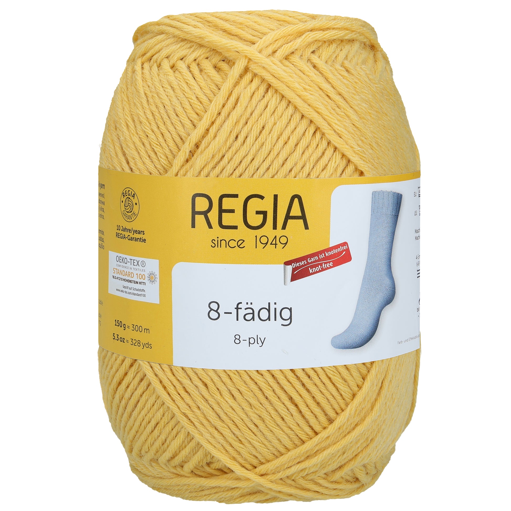 Sockengarn "Regia" in der Farbe Banane