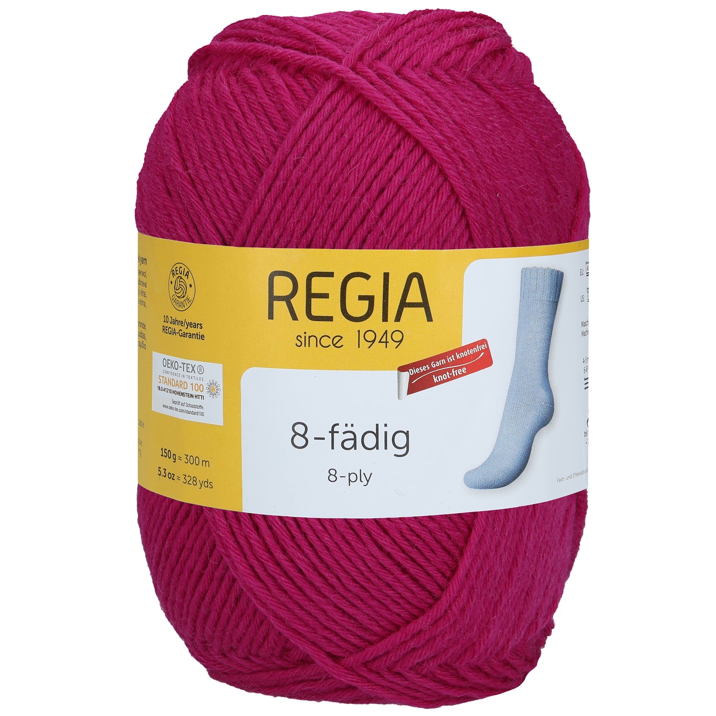 Sockengarn "Regia" in der Farbe Fuchsia