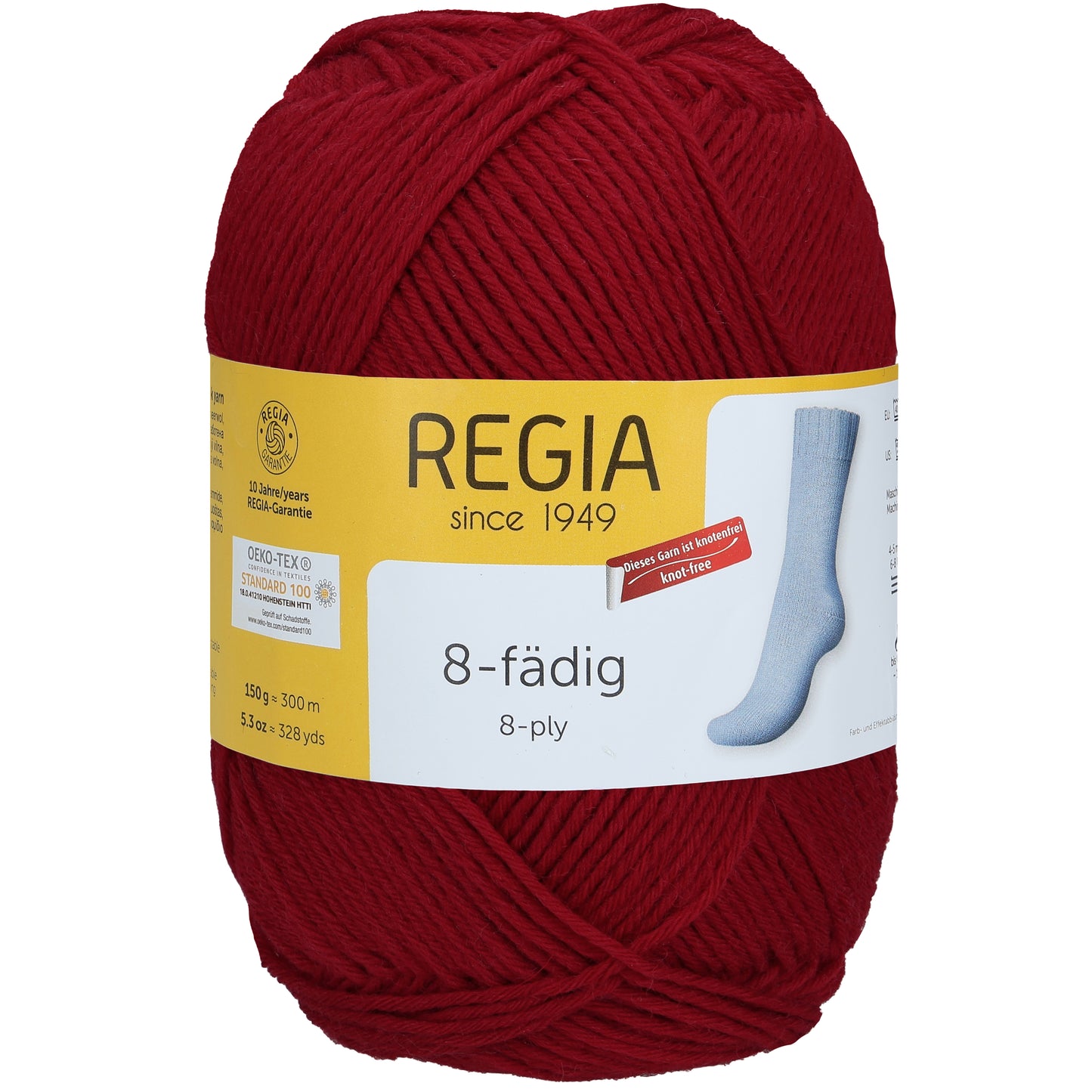 Sockengarn "Regia" in der Farbe Kirsche