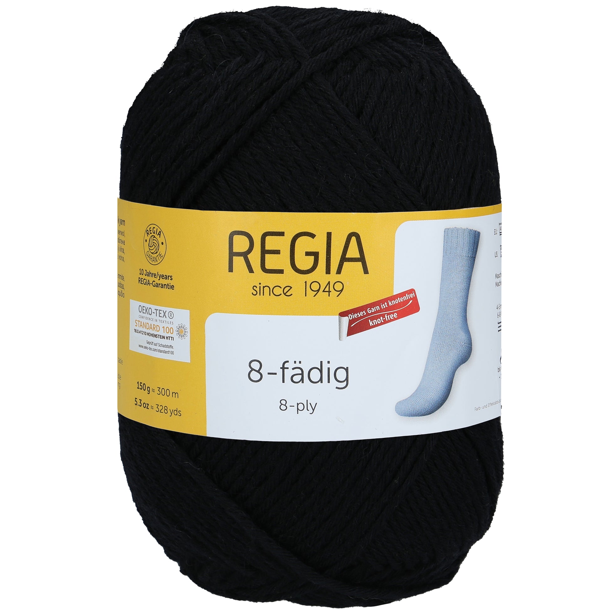 Sockengarn "Regia" in der Farbe Schwarz