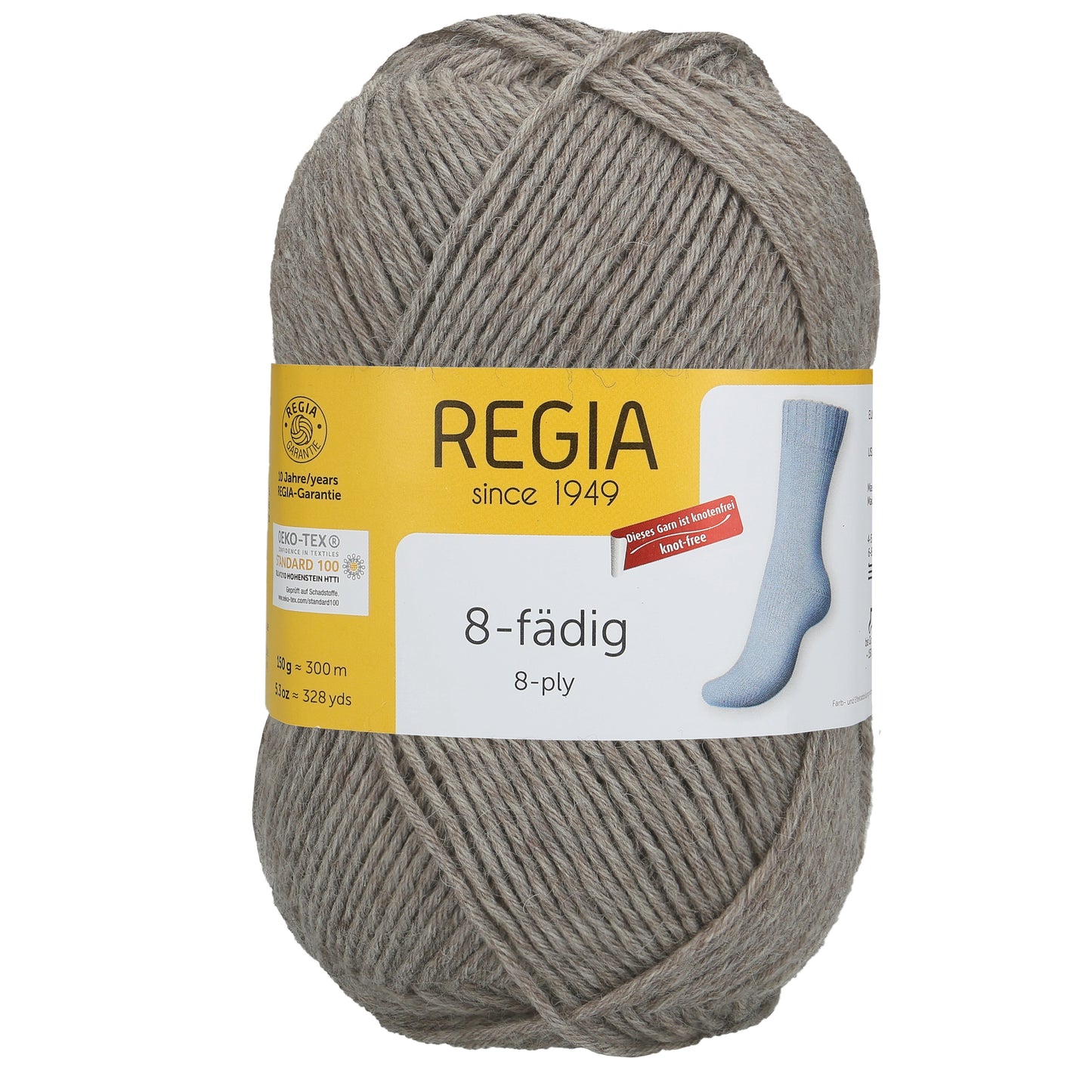 Sockengarn "Regia" in der Farbe Holz-meliert