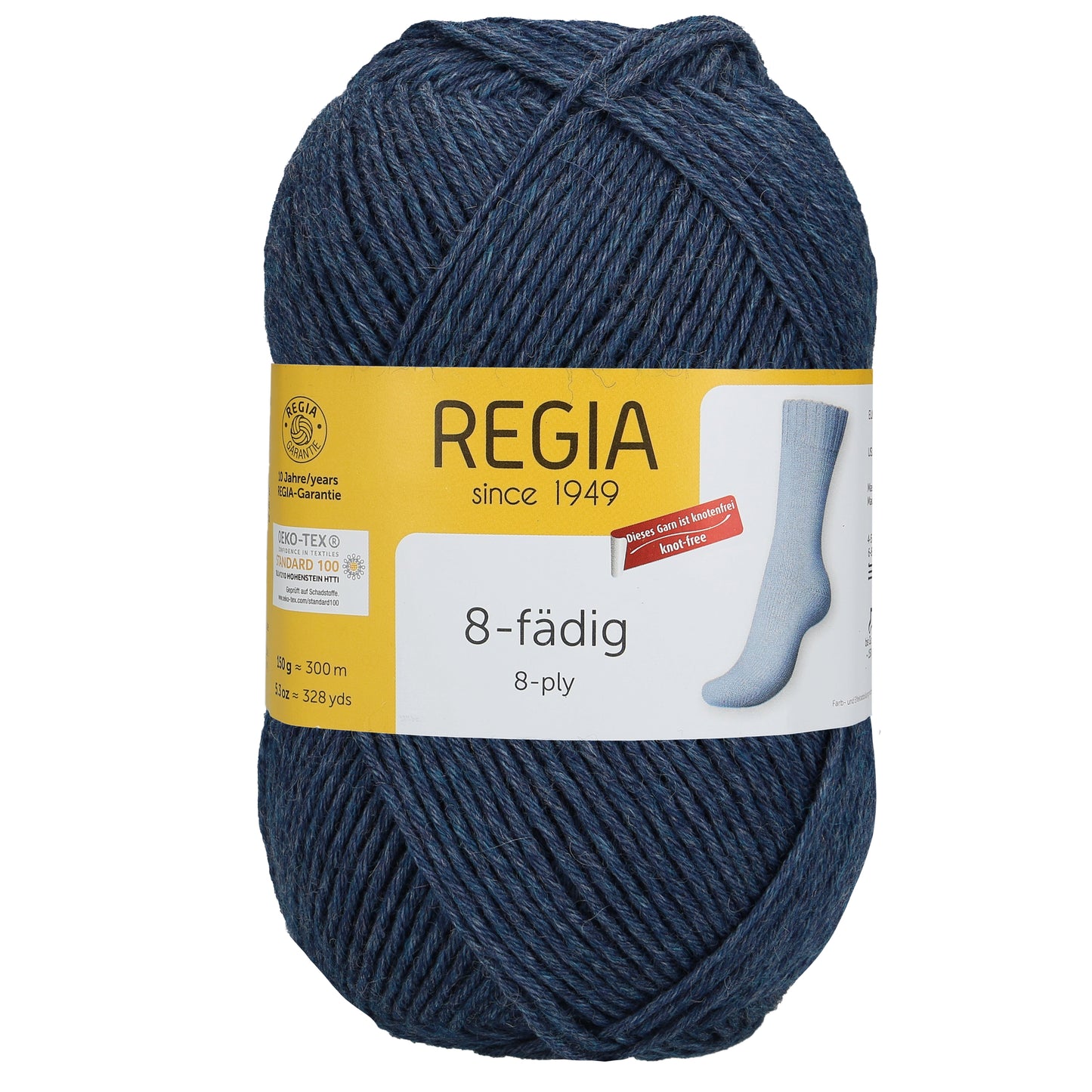 Sockengarn "Regia" in der Farbe Jeans-meliert