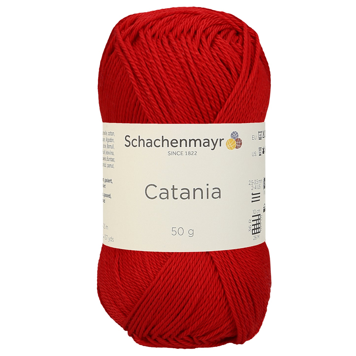 Sommergarn "Catania" in der Farbe Signalrot