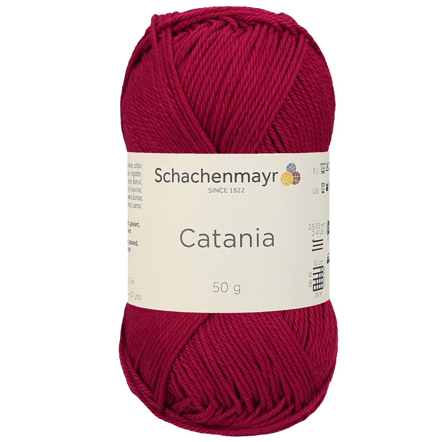 Sommergarn "Catania" in der Farbe Weinrot