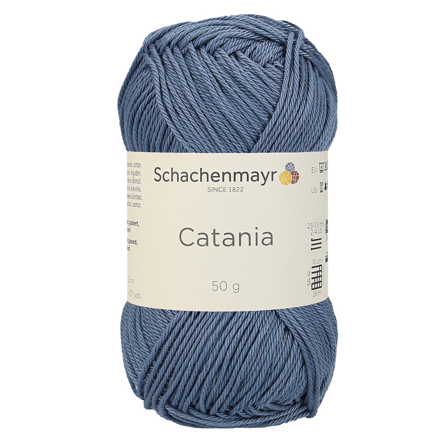 Sommergarn "Catania" in der Farbe Graublau