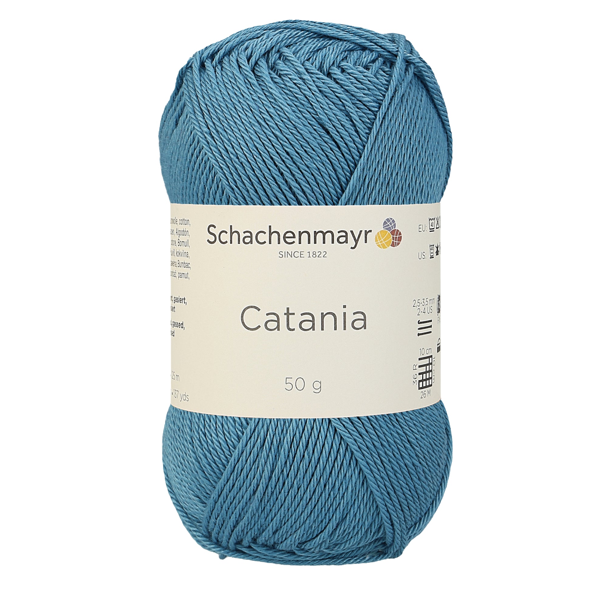 Sommergarn "Catania" in der Farbe Kachelblau