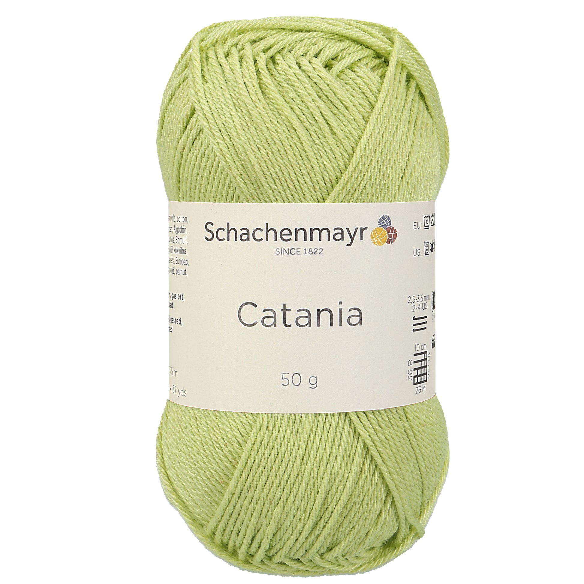 Sommergarn "Catania" in der Farbe Gelbgrün