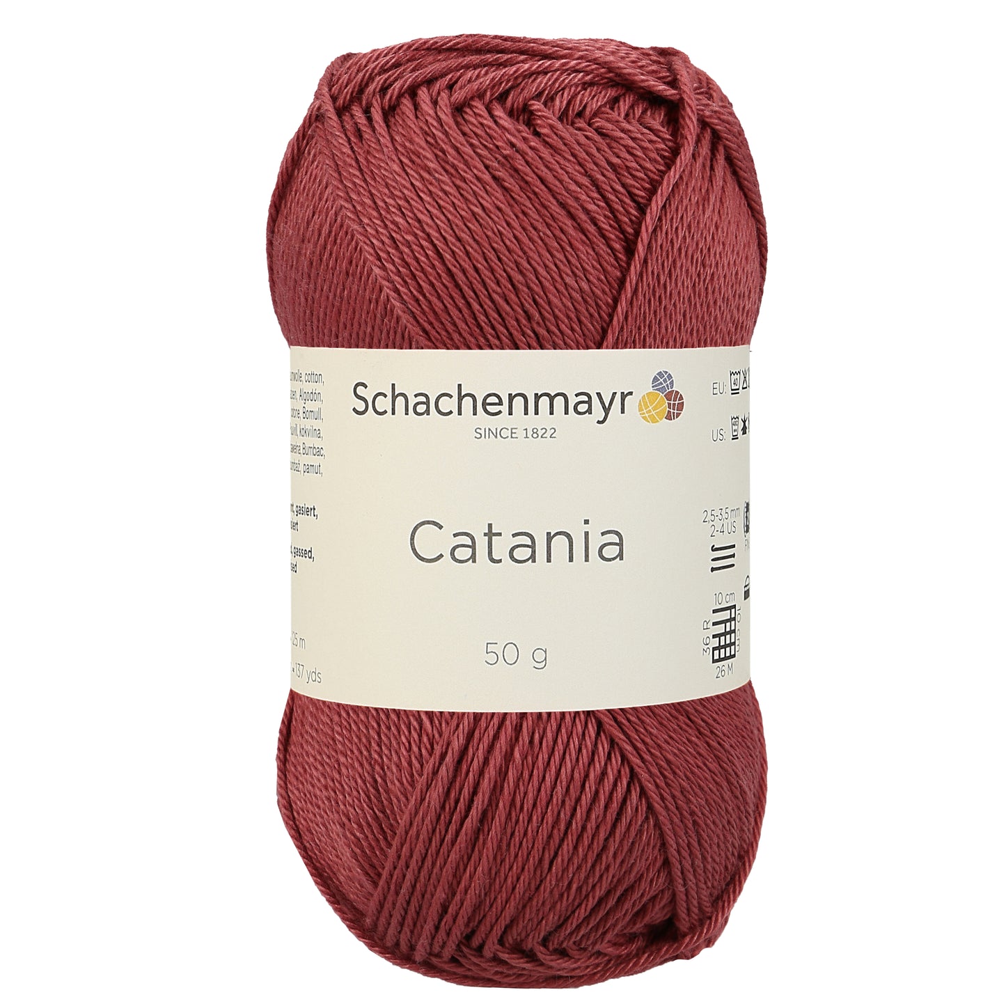 Sommergarn "Catania" in der Farbe Marsalarot