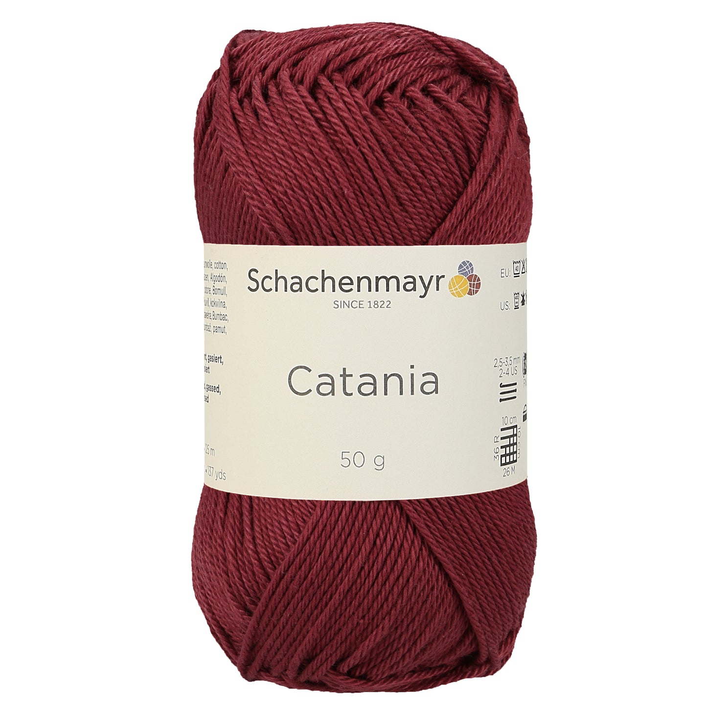 Sommergarn "Catania" in der Farbe Bordeaux